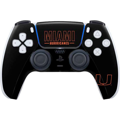 University of Miami Hurricanes PS5 Controller Skin
